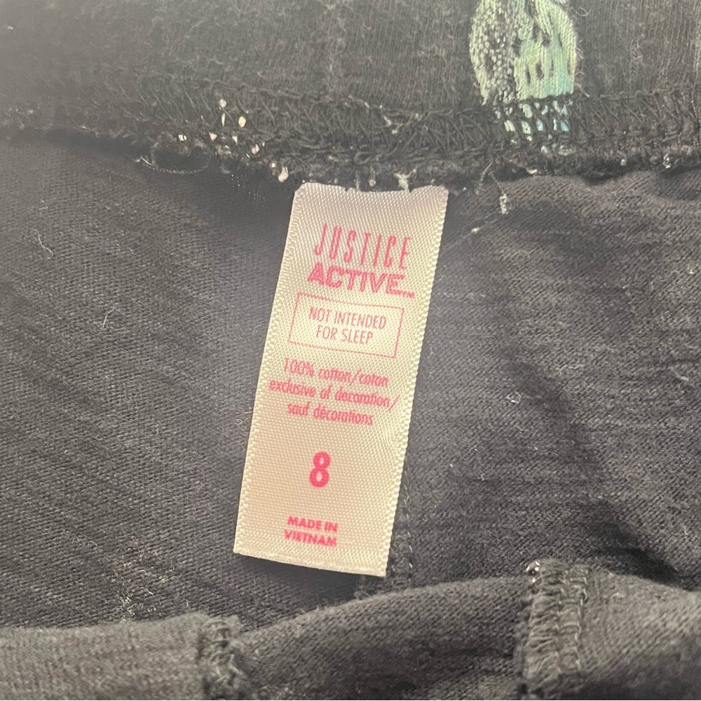 JUSTICE ACTIVE Cactus Stretch Waist Dolphin Style Shorts - Picture 2 of 3